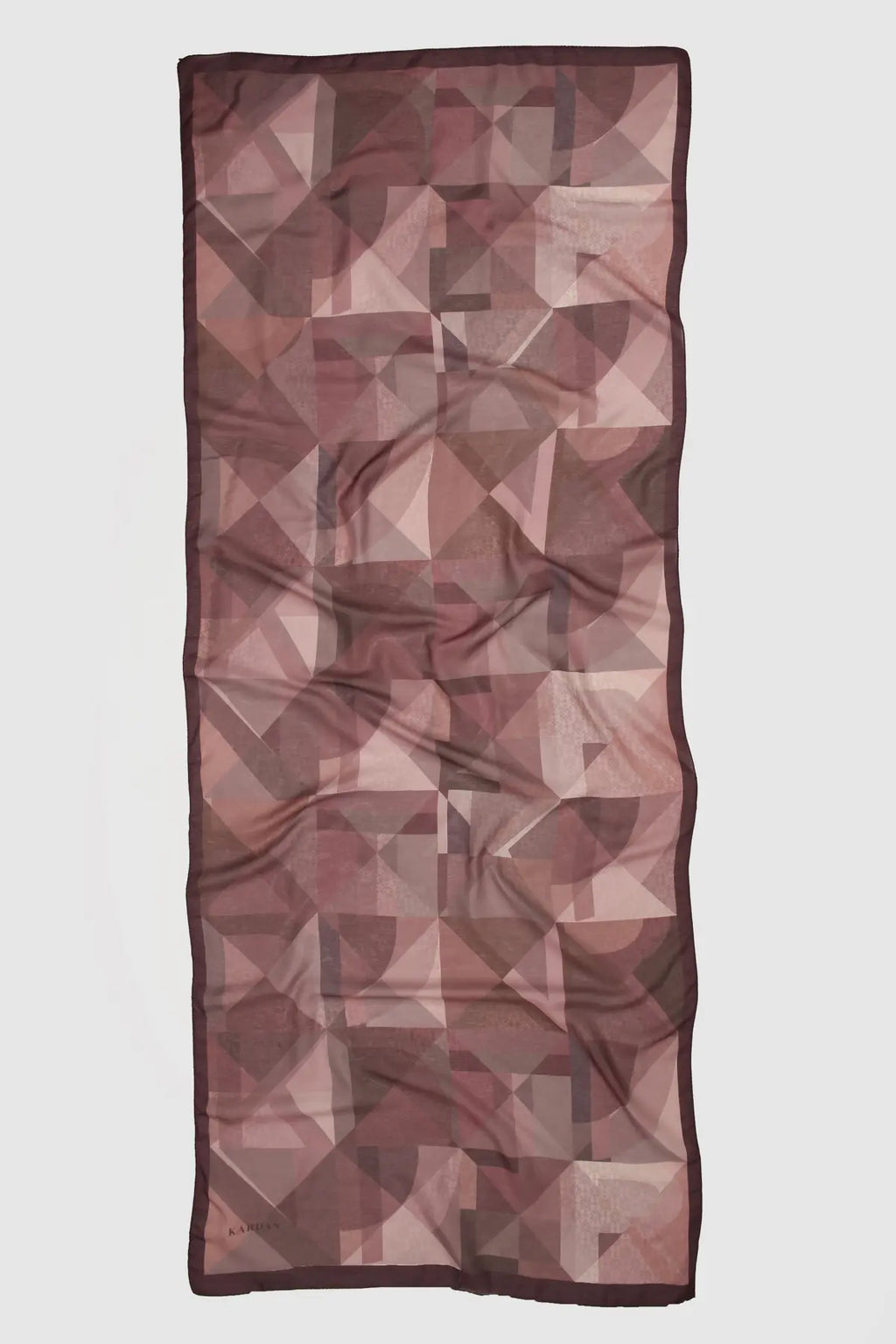 Astrid Desen Şal -  Bordo - MK13