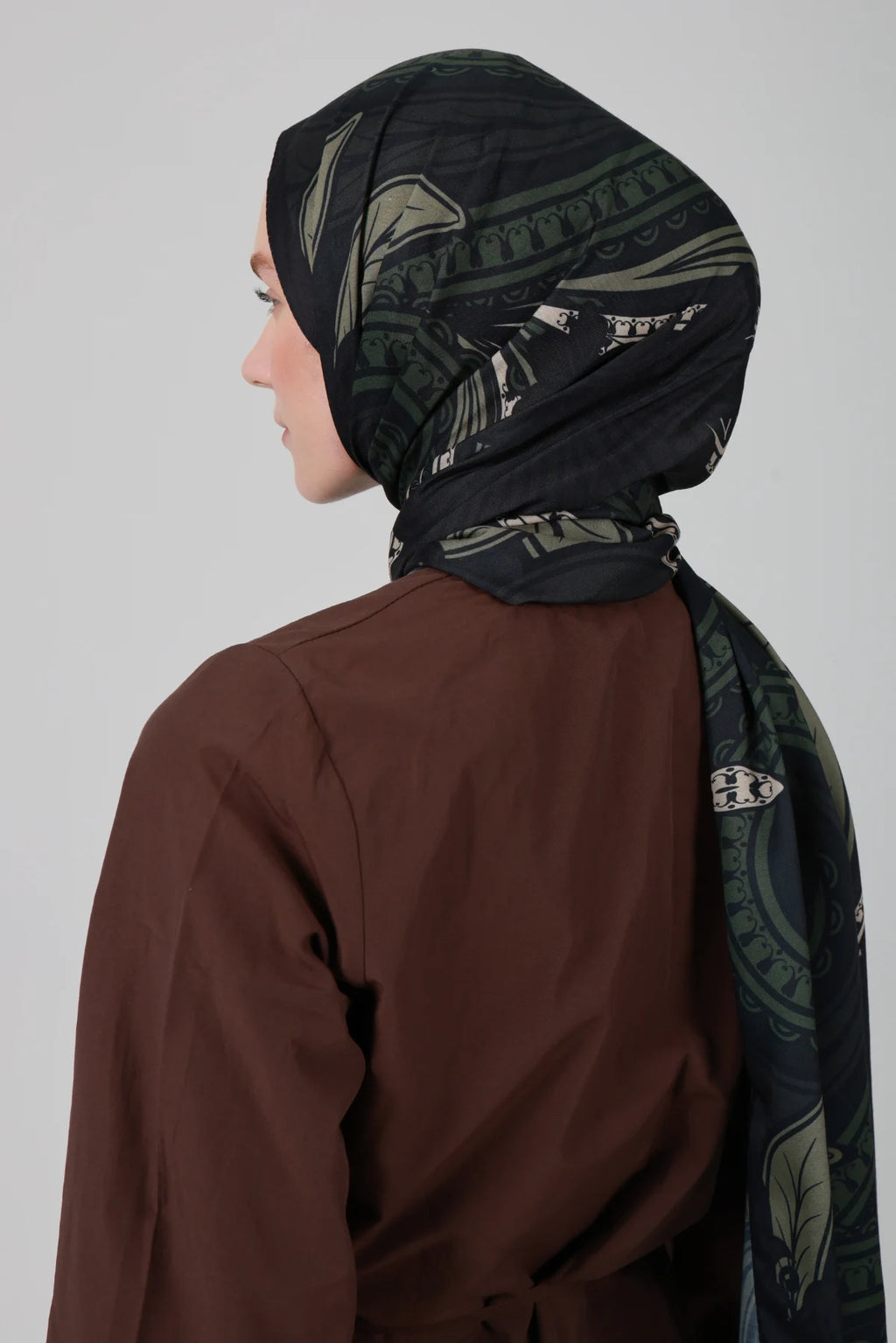 Barok Desen Şal - Yeşil