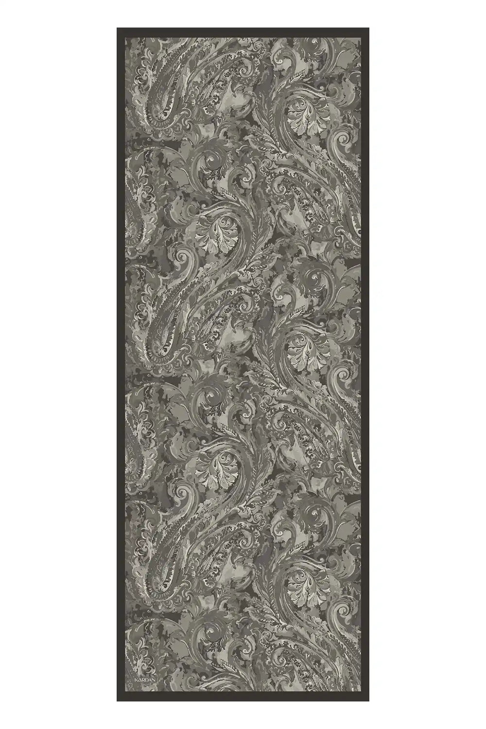 Botanik Desenli Haki Şal - S01