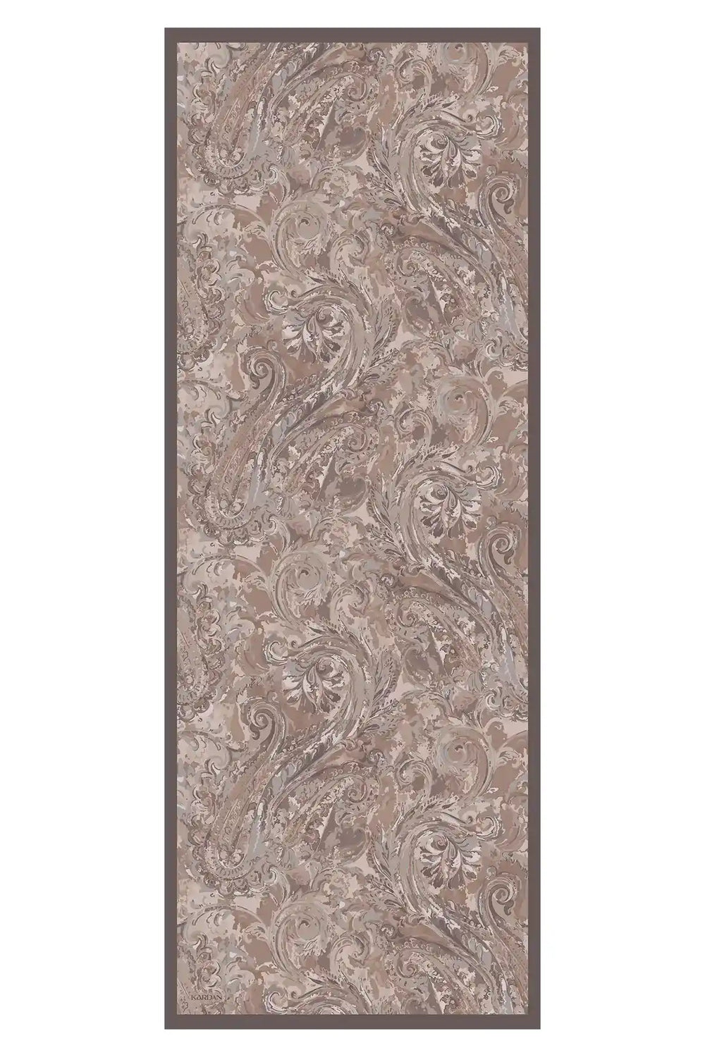 Botanik Desenli Pudra Şal - S02