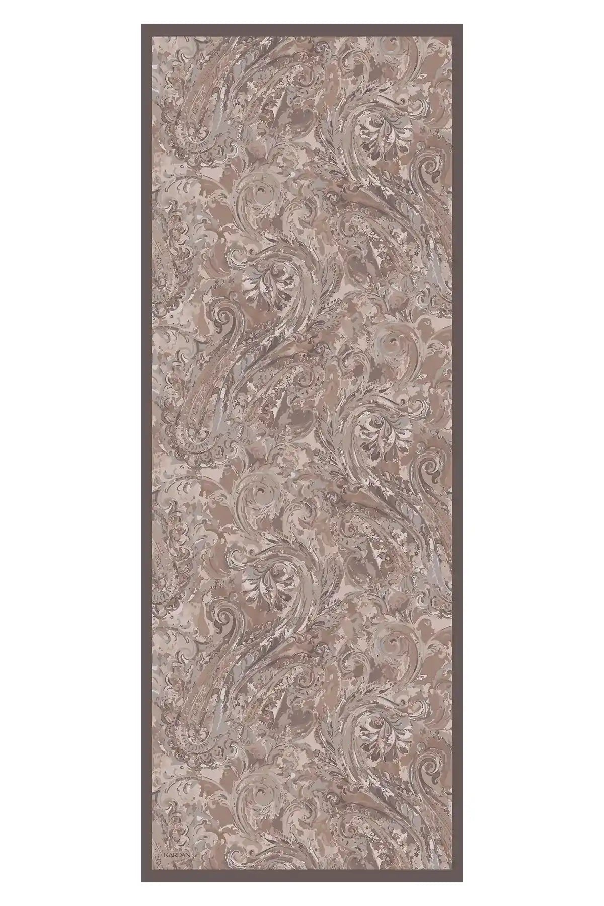 Botanik Desenli Pudra Şal - S02