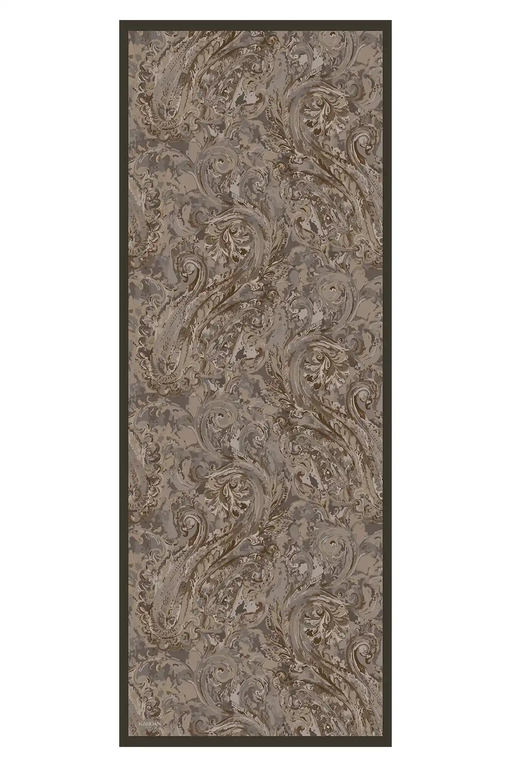 Botanik Desenli Taş Beji Şal - S03