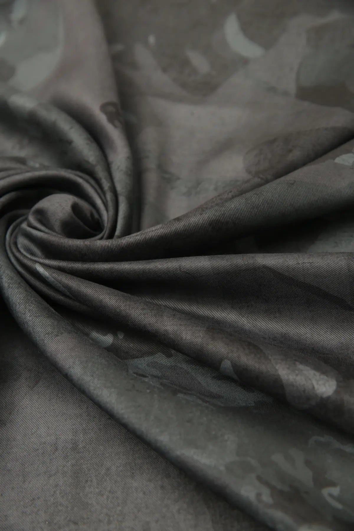 Mila Desenli Antrasit Eşarp - S18