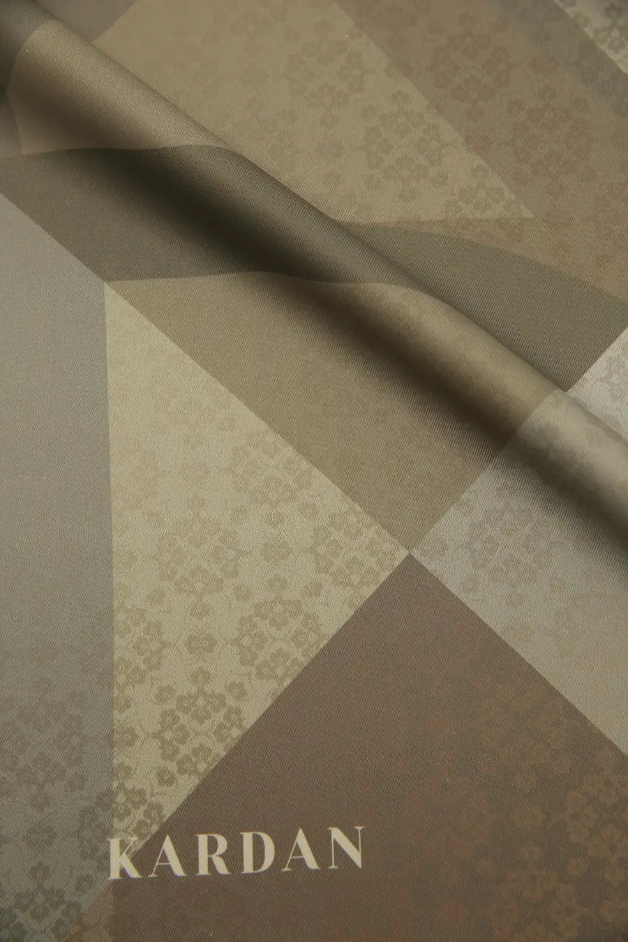 Desenli Twill Eşarp Astrid - Soft Yeşil