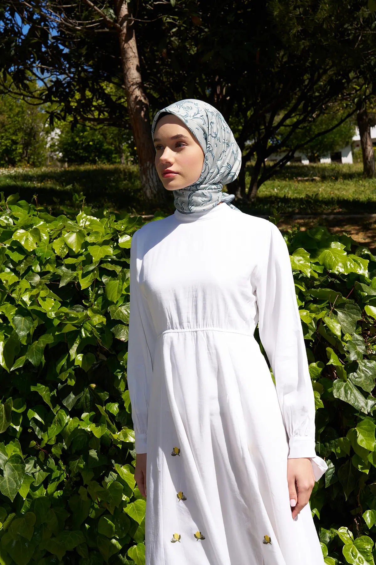 Flora Desenli Çağla Eşarp - MK01