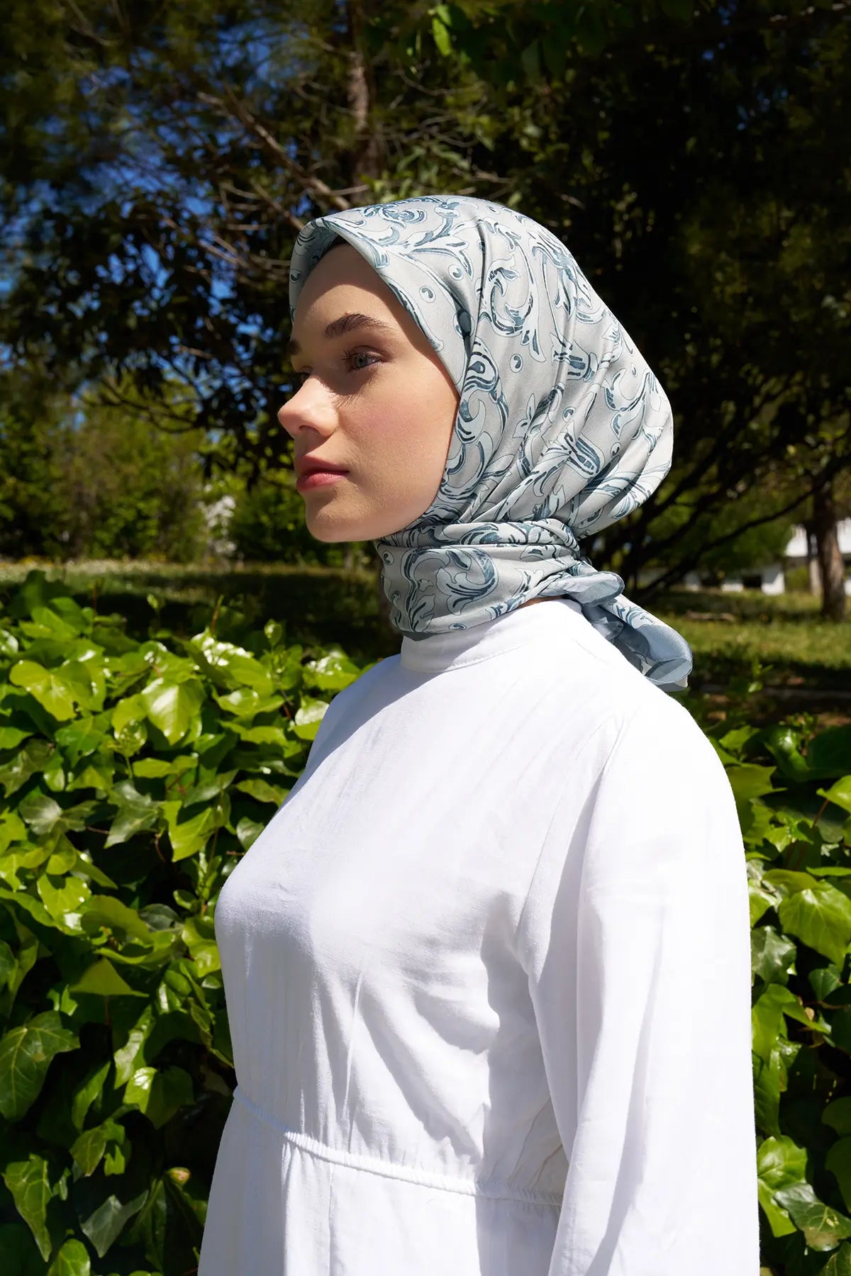 Flora Desenli Çağla Eşarp - MK01