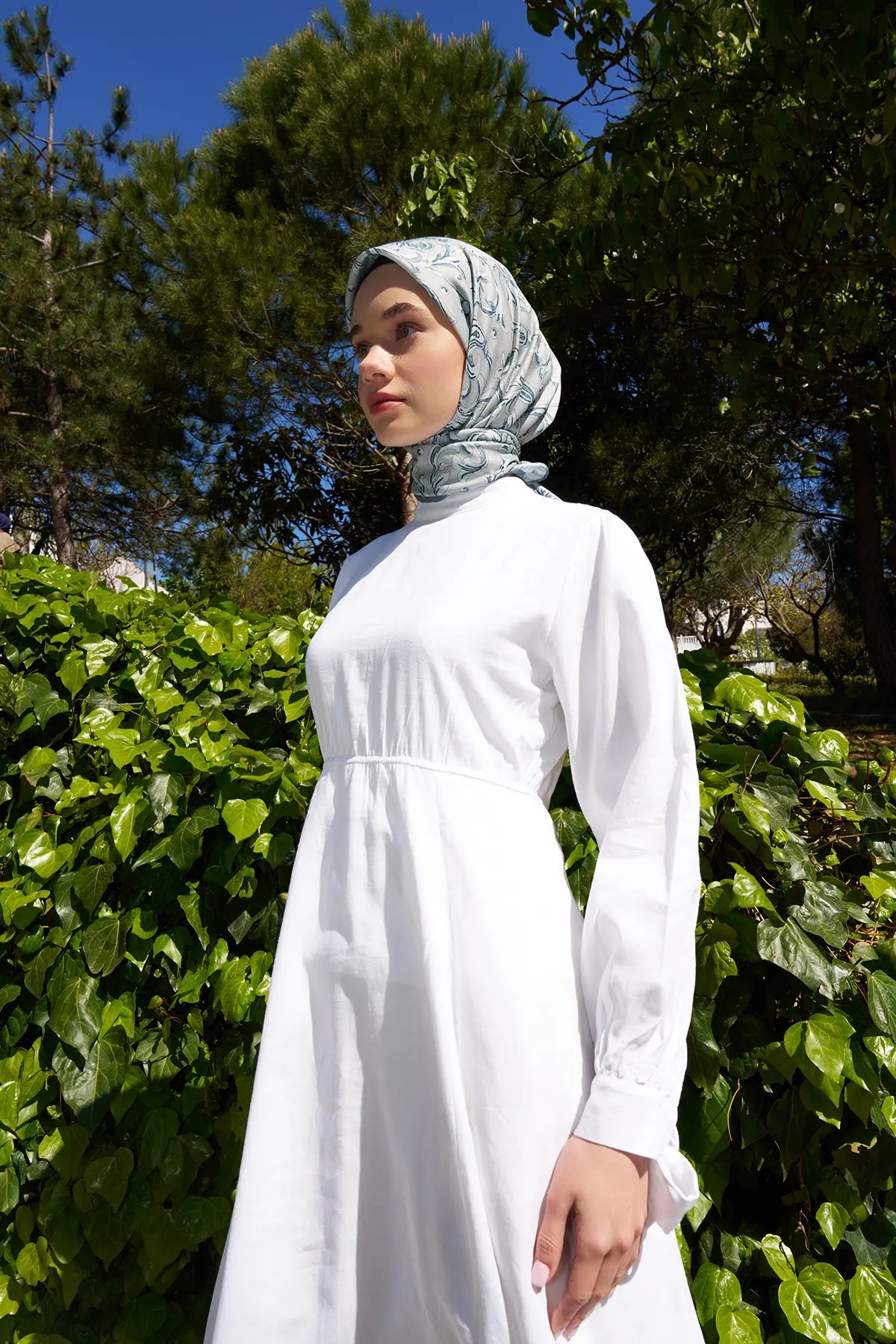 Flora Desenli Çağla Eşarp - MK01