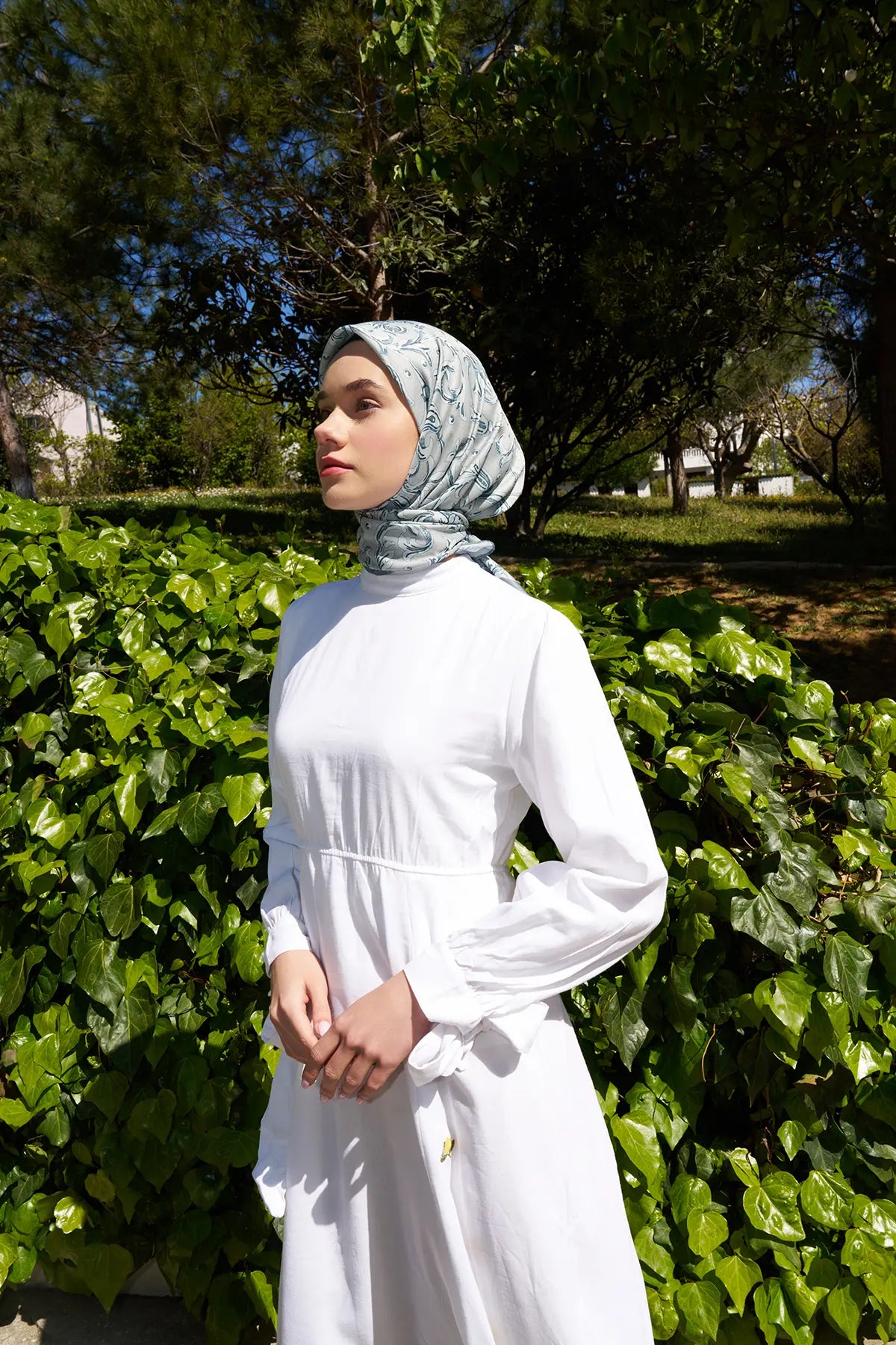 Flora Desenli Çağla Eşarp - MK01