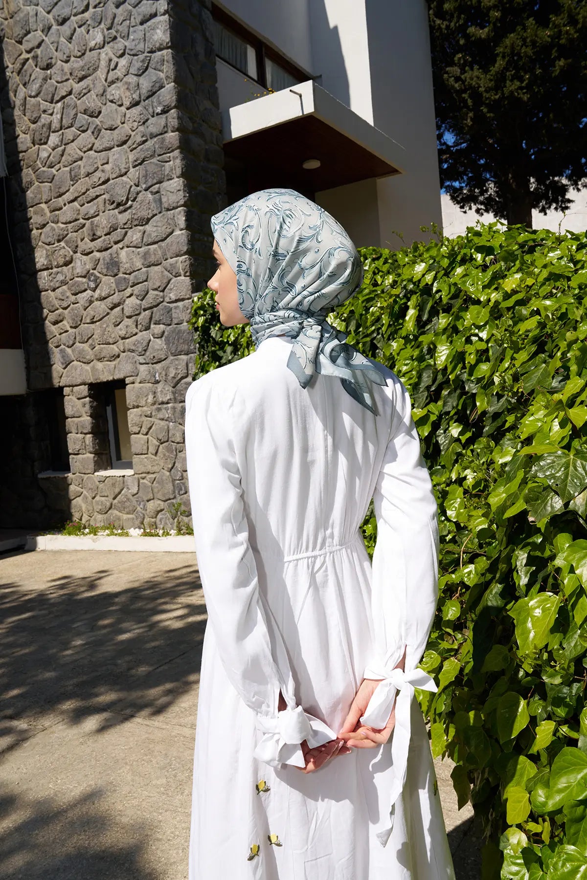 Flora Desenli Çağla Eşarp - MK01