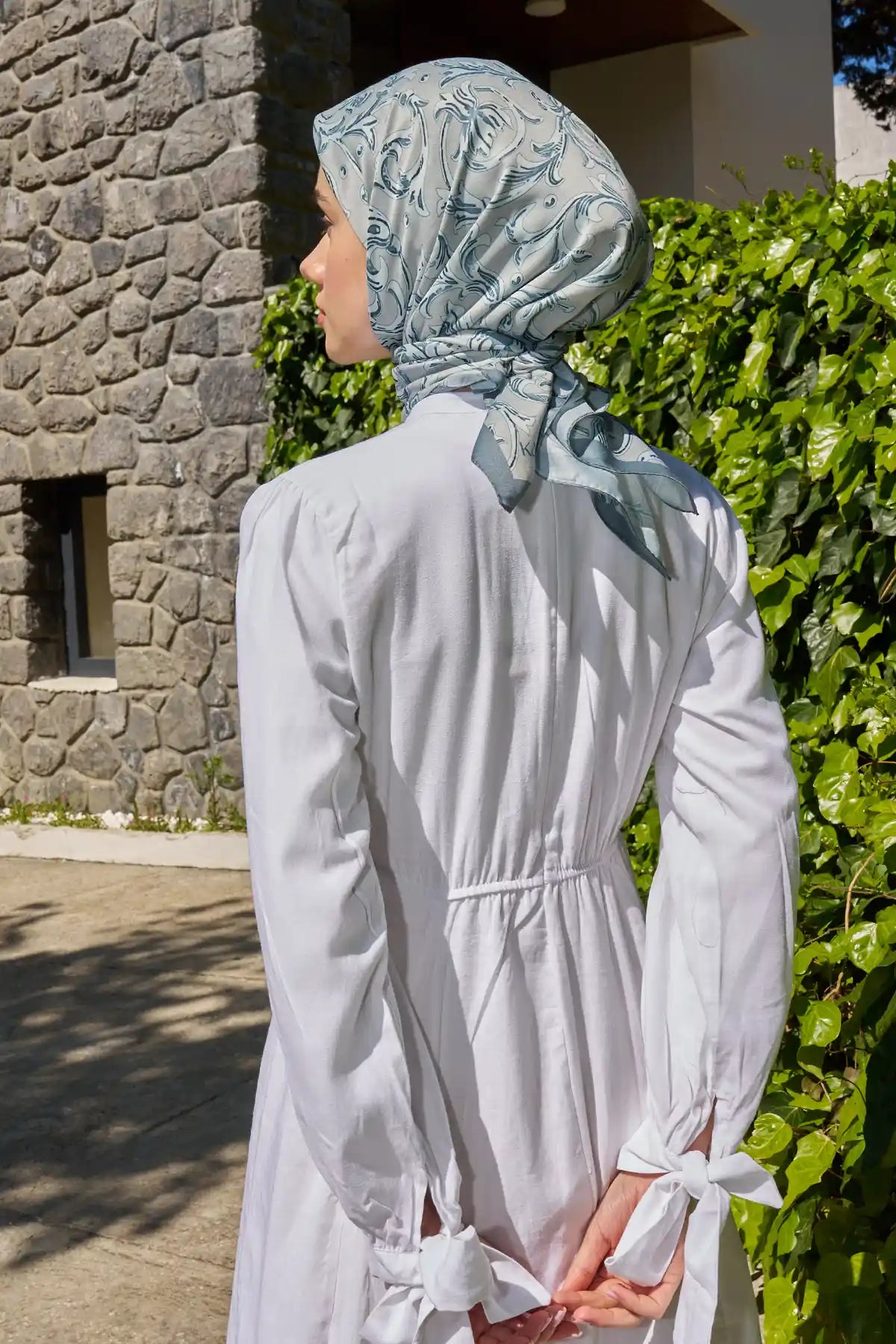 Flora Desenli Çağla Eşarp - MK01
