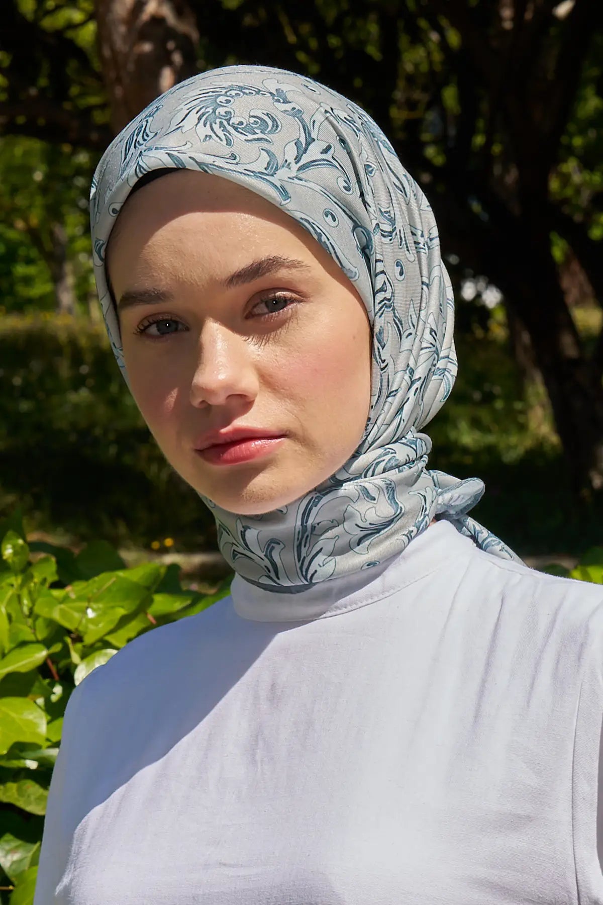 Flora Desenli Çağla Eşarp - MK01