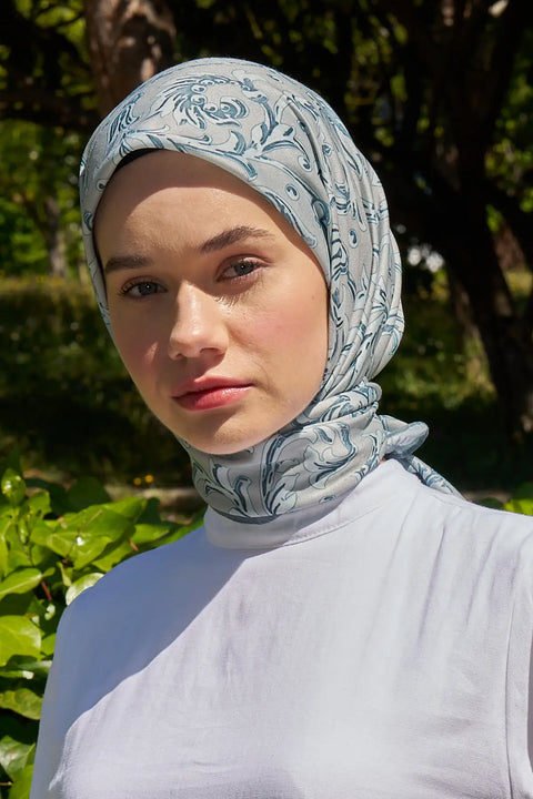 Flora Desenli Çağla Eşarp - MK01