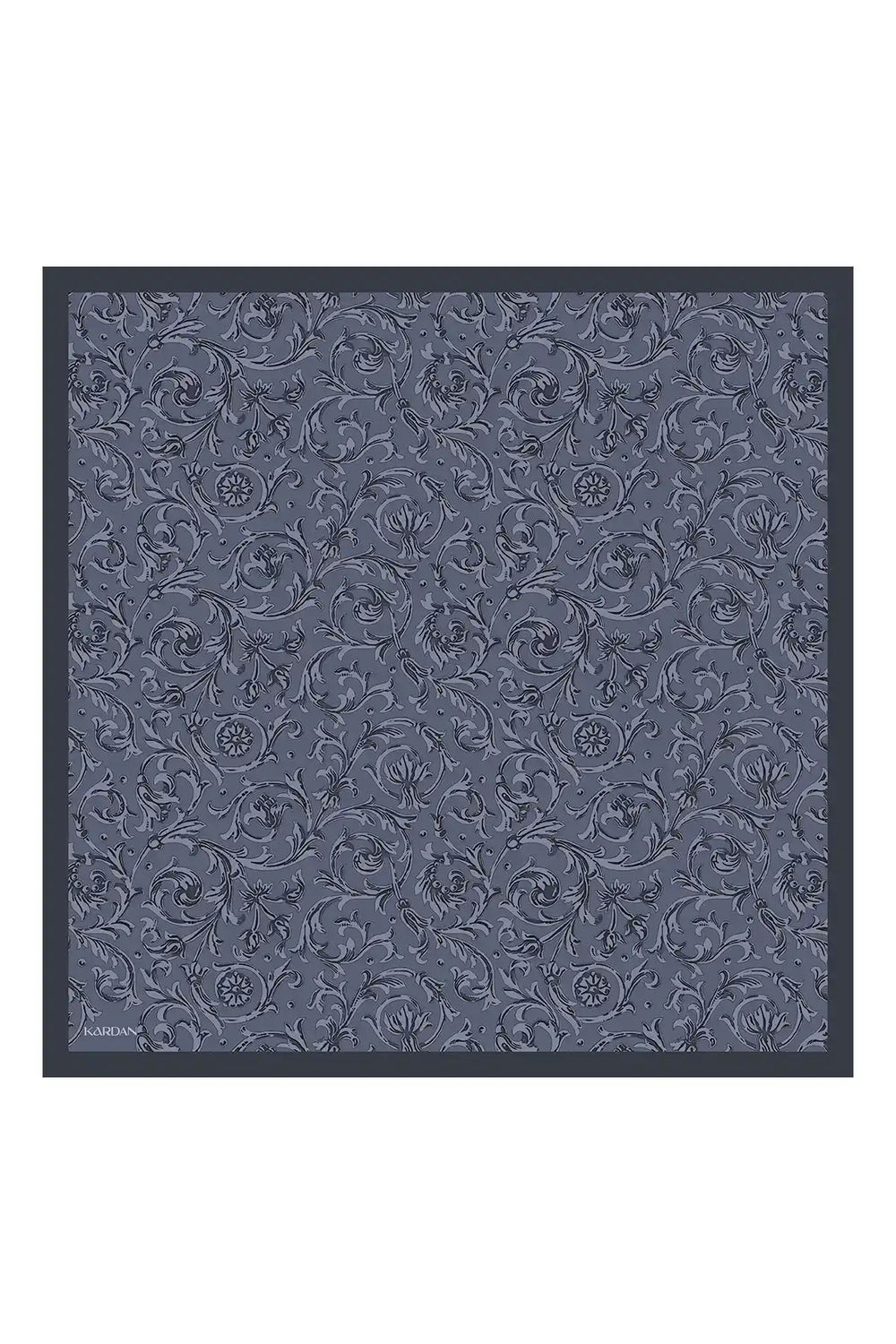 Flora Desenli Mavi Eşarp - MK02