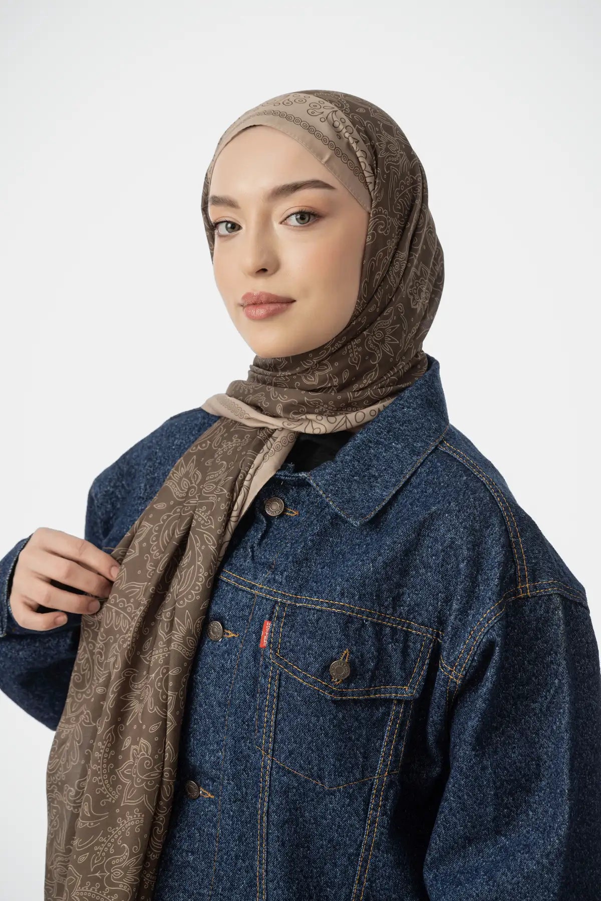 Rosa Desen Şal - Safran
