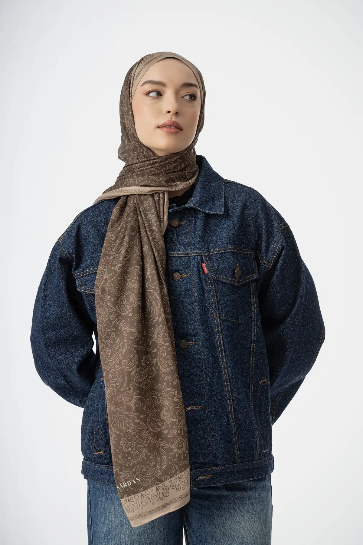 Rosa Desen Şal - Safran