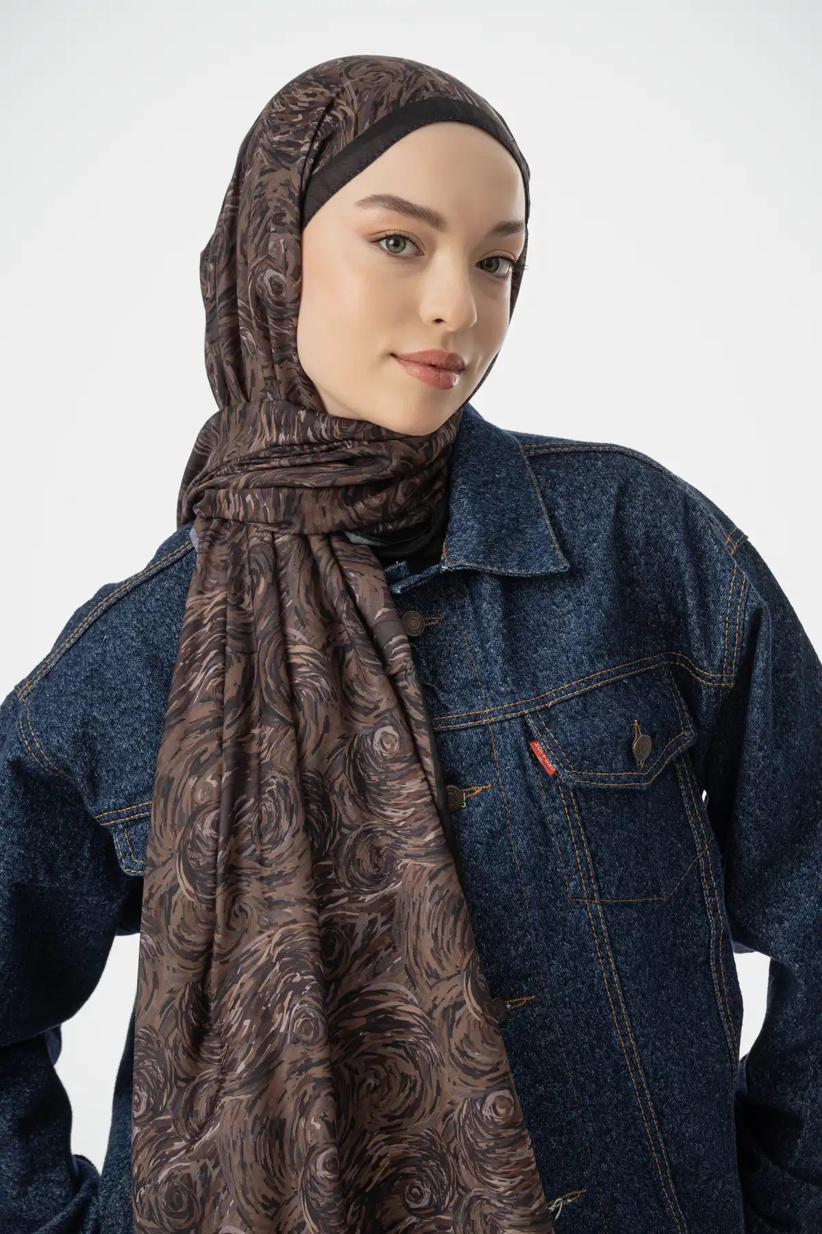 Vera Desen Şal - Acı Kahve - S21