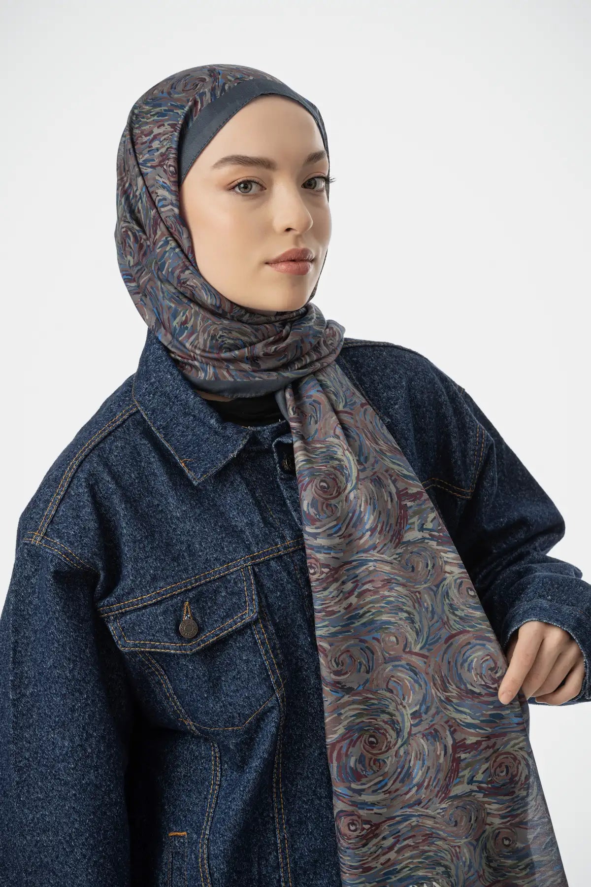 Vera Desen Şal - Nefti Yeşil - S20