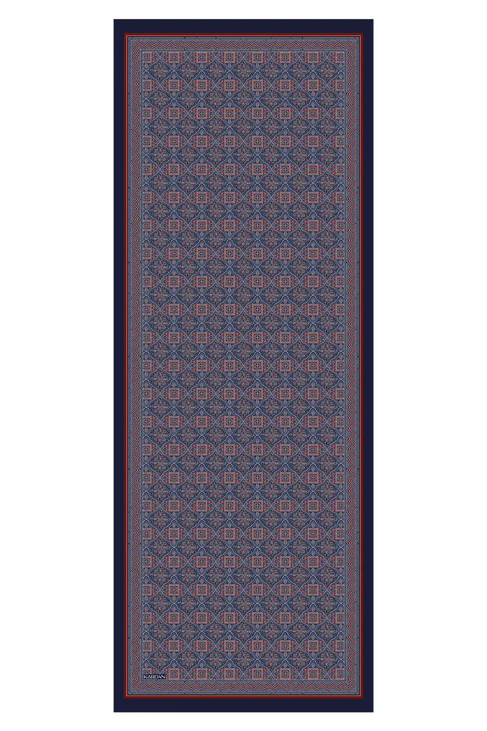 Motif Desenli Mavi Şal - MG01