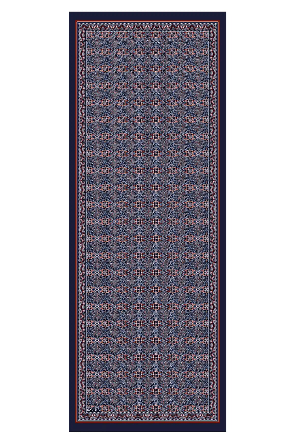 Motif Desenli Mavi Şal - MK09