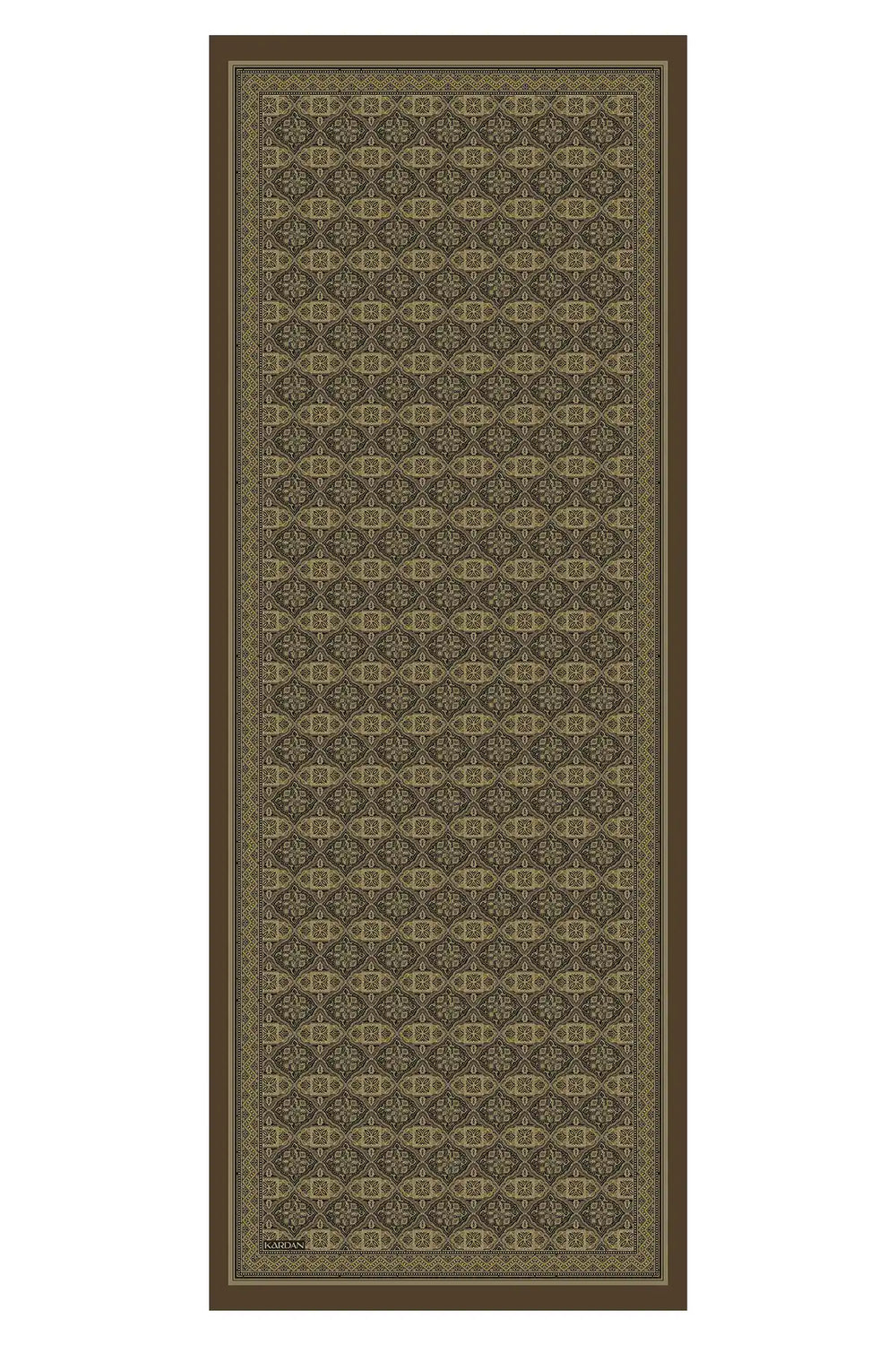 Motif Desenli Toprak Yeşili Şal - MG03