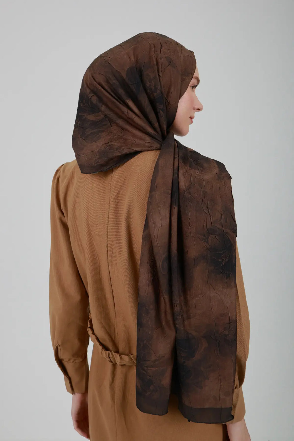 Neva Desenli Kahve Şal - S30