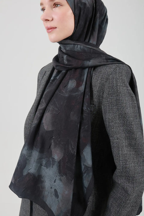 Neva Desenli Soluk Gri Şal - S24