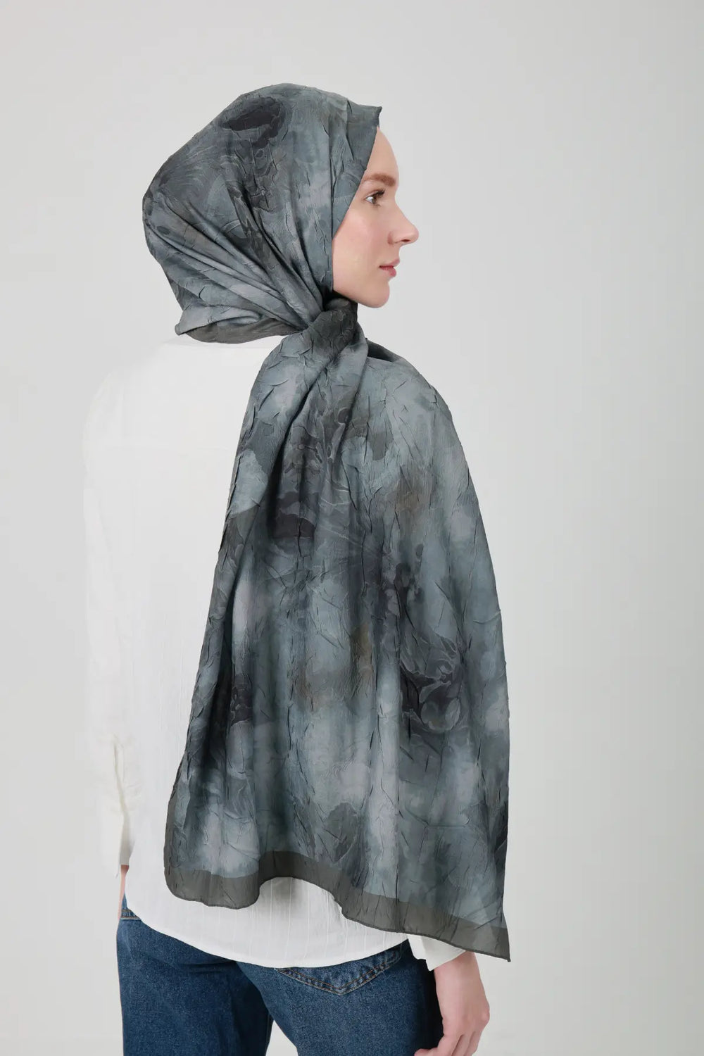 Neva Desenli Soluk Yeşil Şal - S27