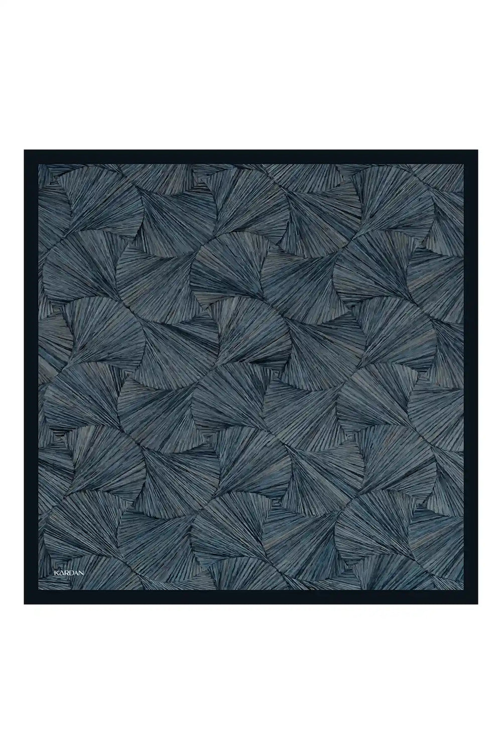 Prizma Desenli Lacivert Eşarp - S01