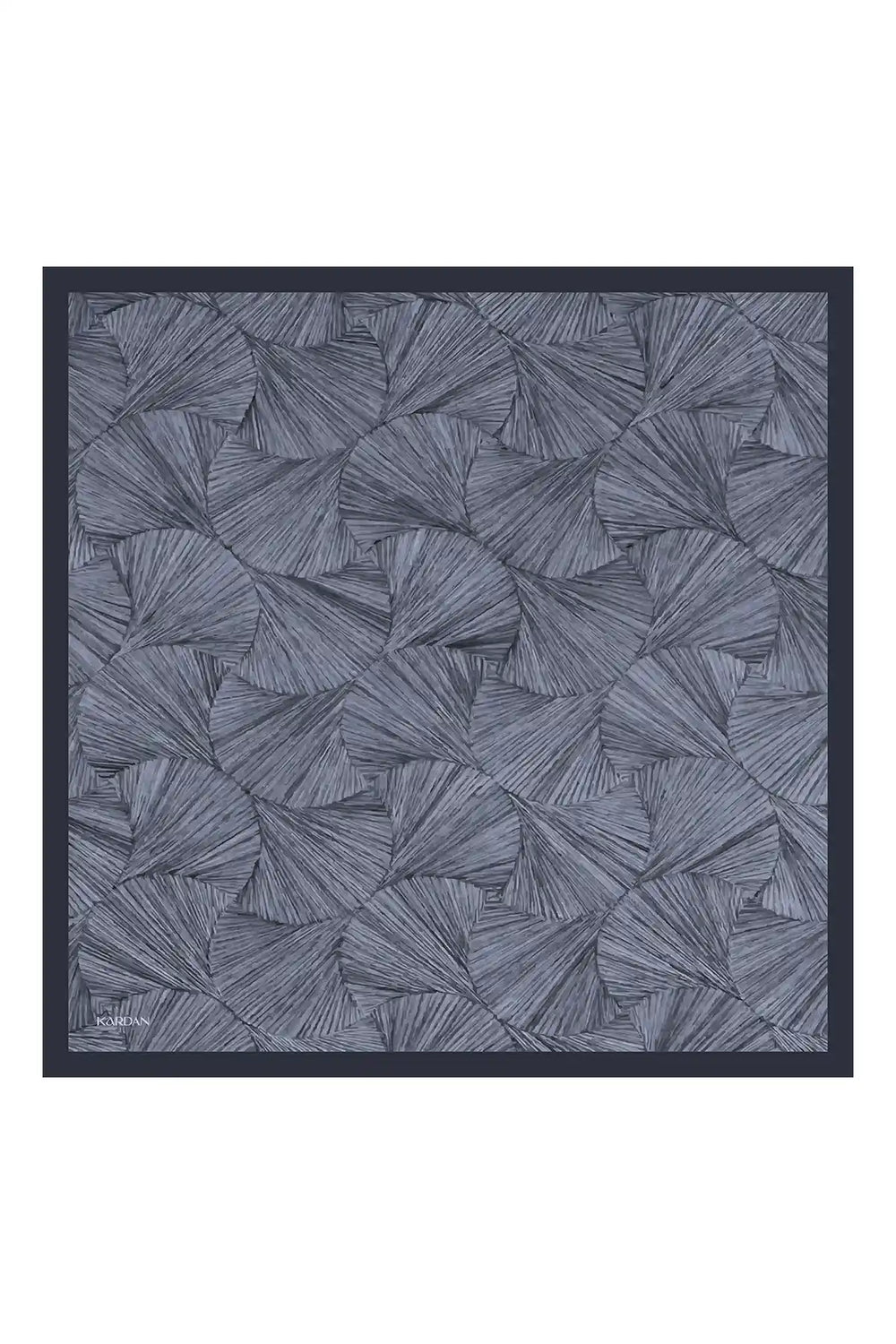 Prizma Desenli Taş Mavi Eşarp - S03
