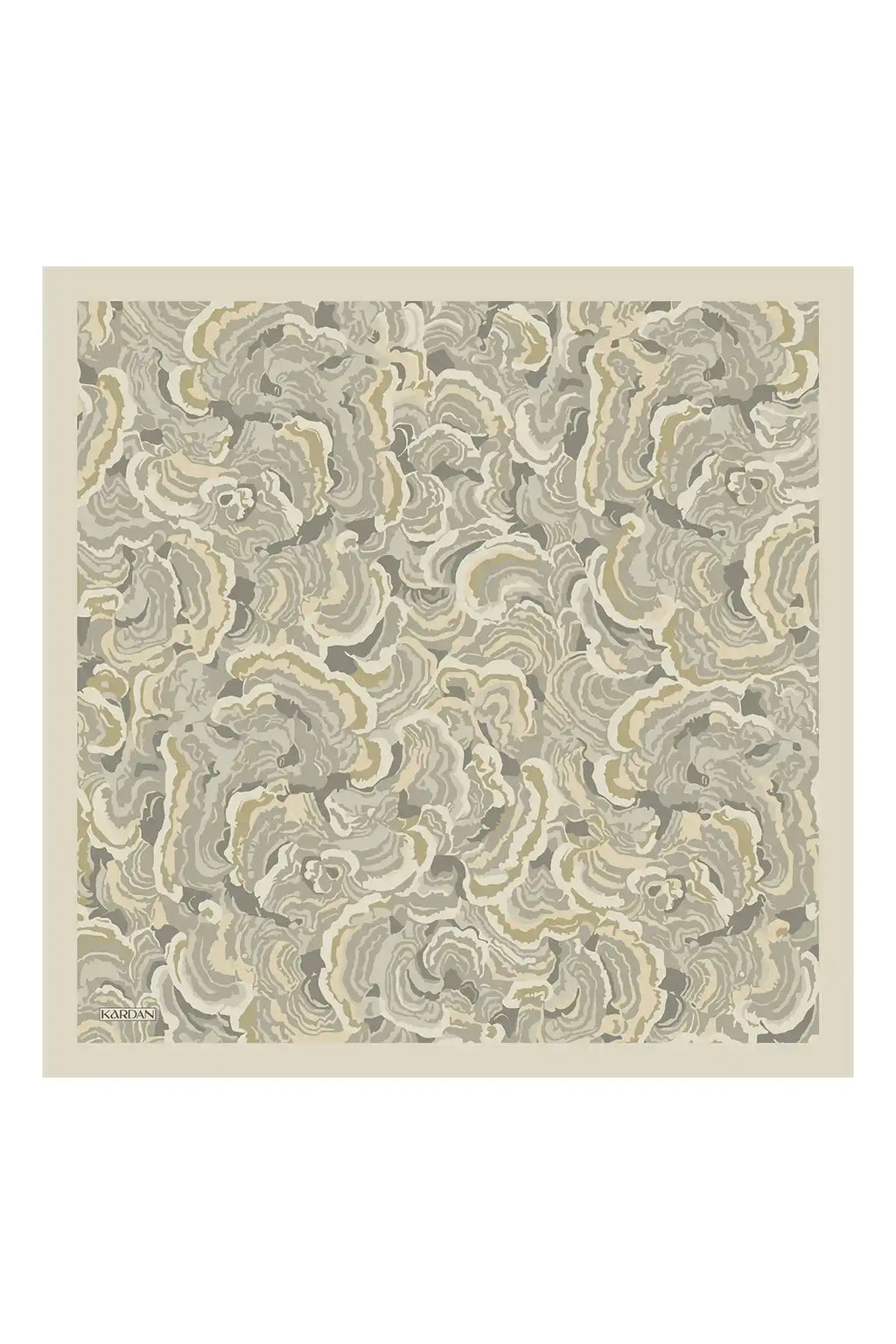 Sedef Desenli Soft Yeşil Eşarp - S14