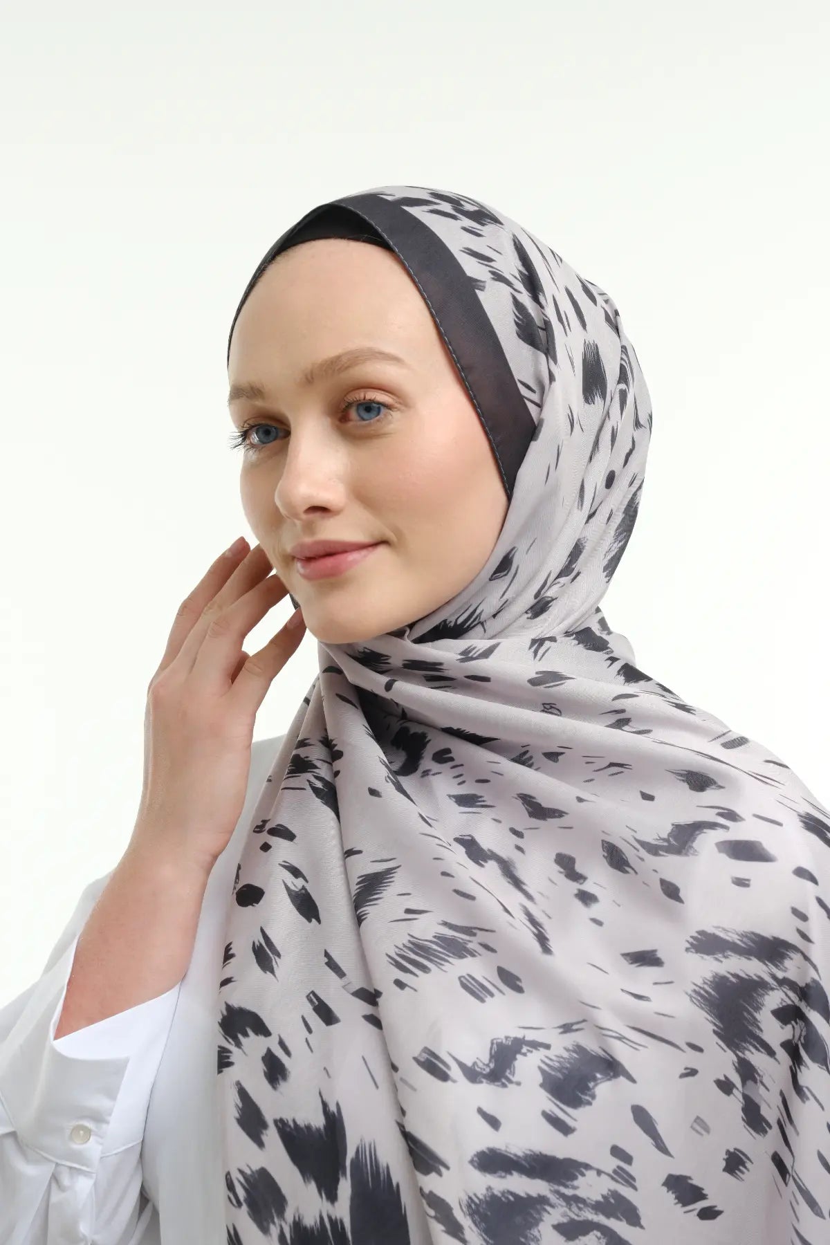 Zera Desen Şal - Ekru