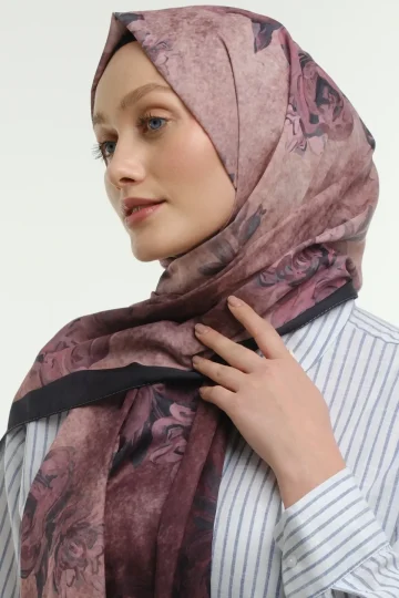 Terra Desen Şal - Gül Kurusu